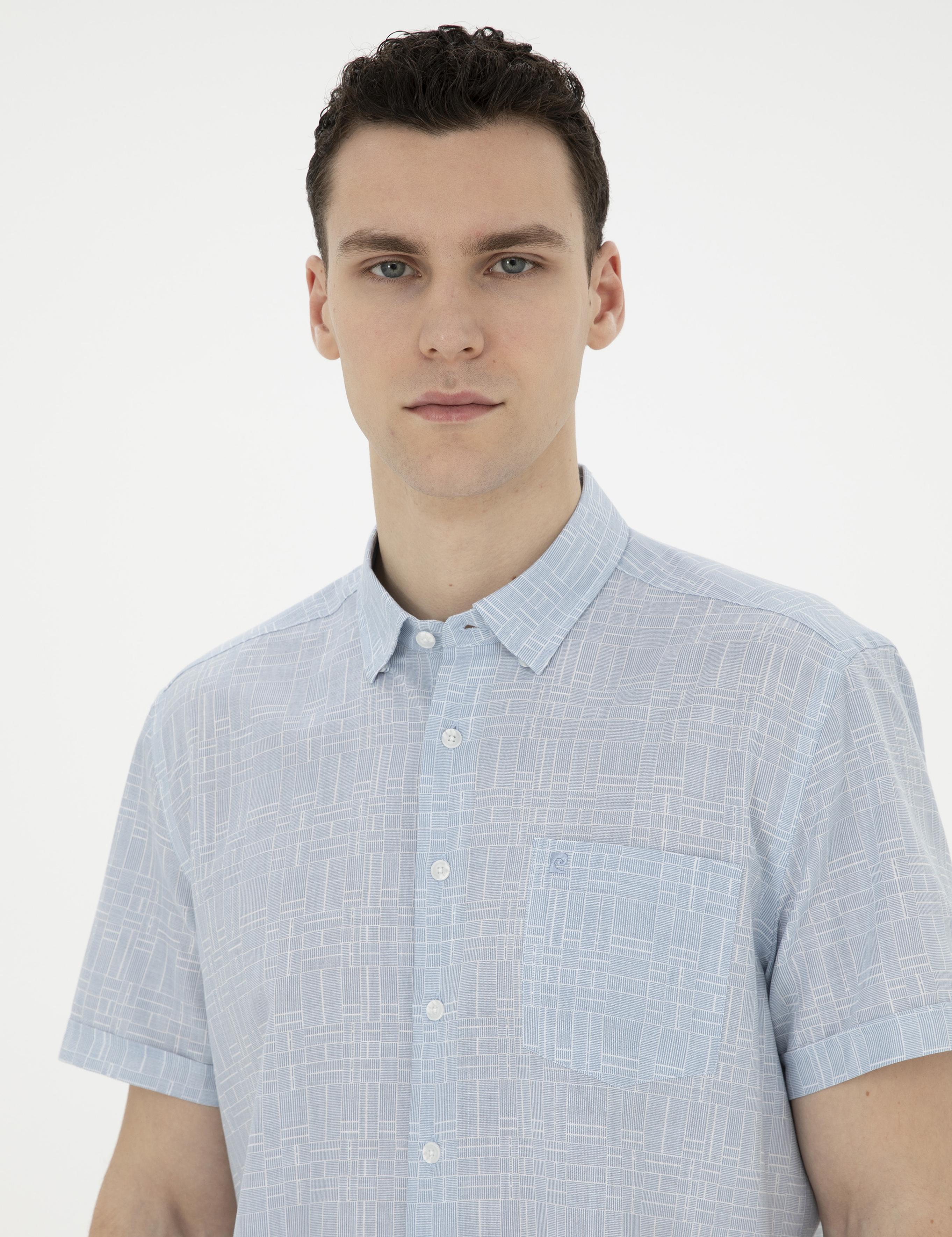 Mavi Regular Fit Kısa Kollu Gömlek