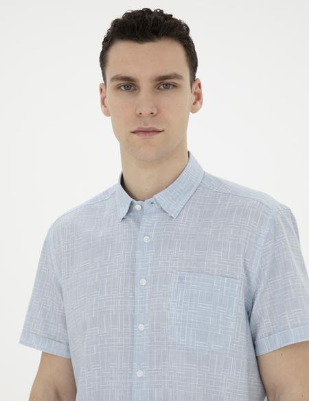 Mavi Regular Fit Kısa Kollu Gömlek - 50289390015