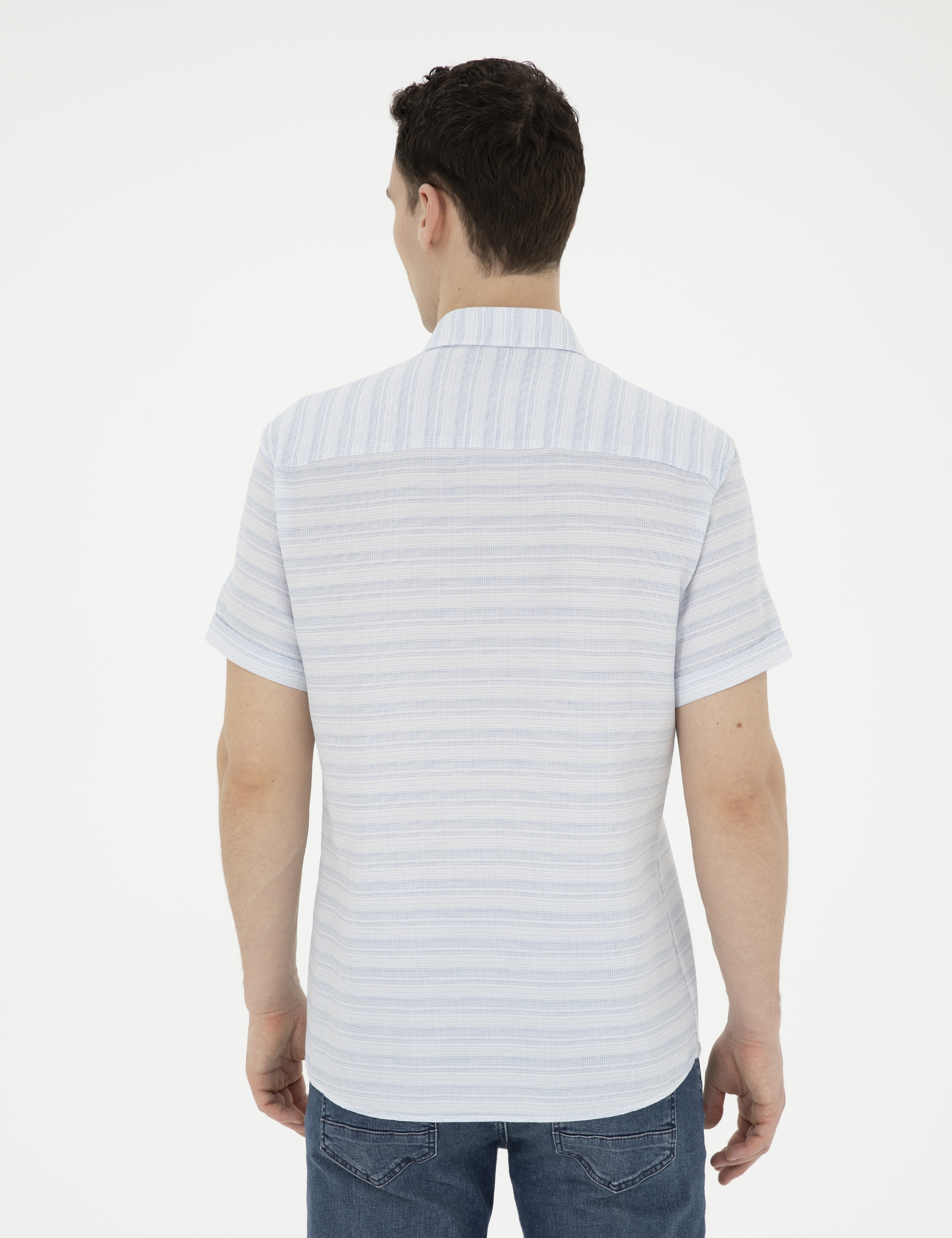 Açık Mavi Regular Fit Kısa Kollu Gömlek