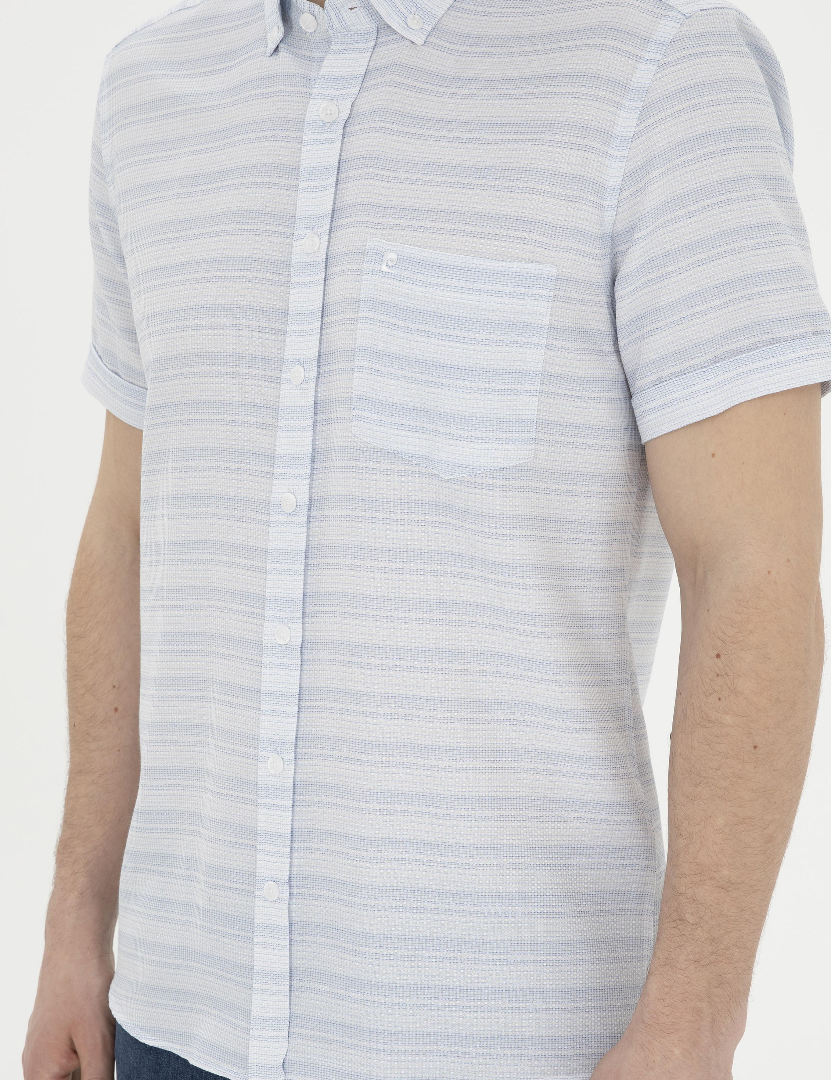 Açık Mavi Regular Fit Kısa Kollu Gömlek