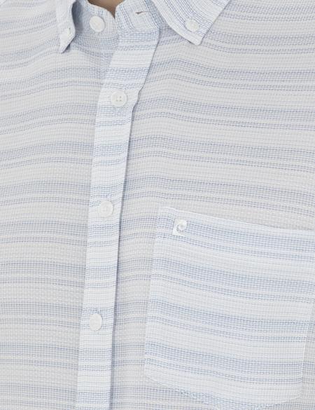 Açık Mavi Regular Fit Kısa Kollu Gömlek - 50289412017