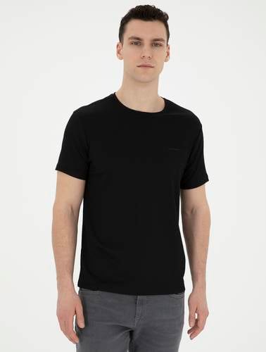Siyah Slim Fit Tişört