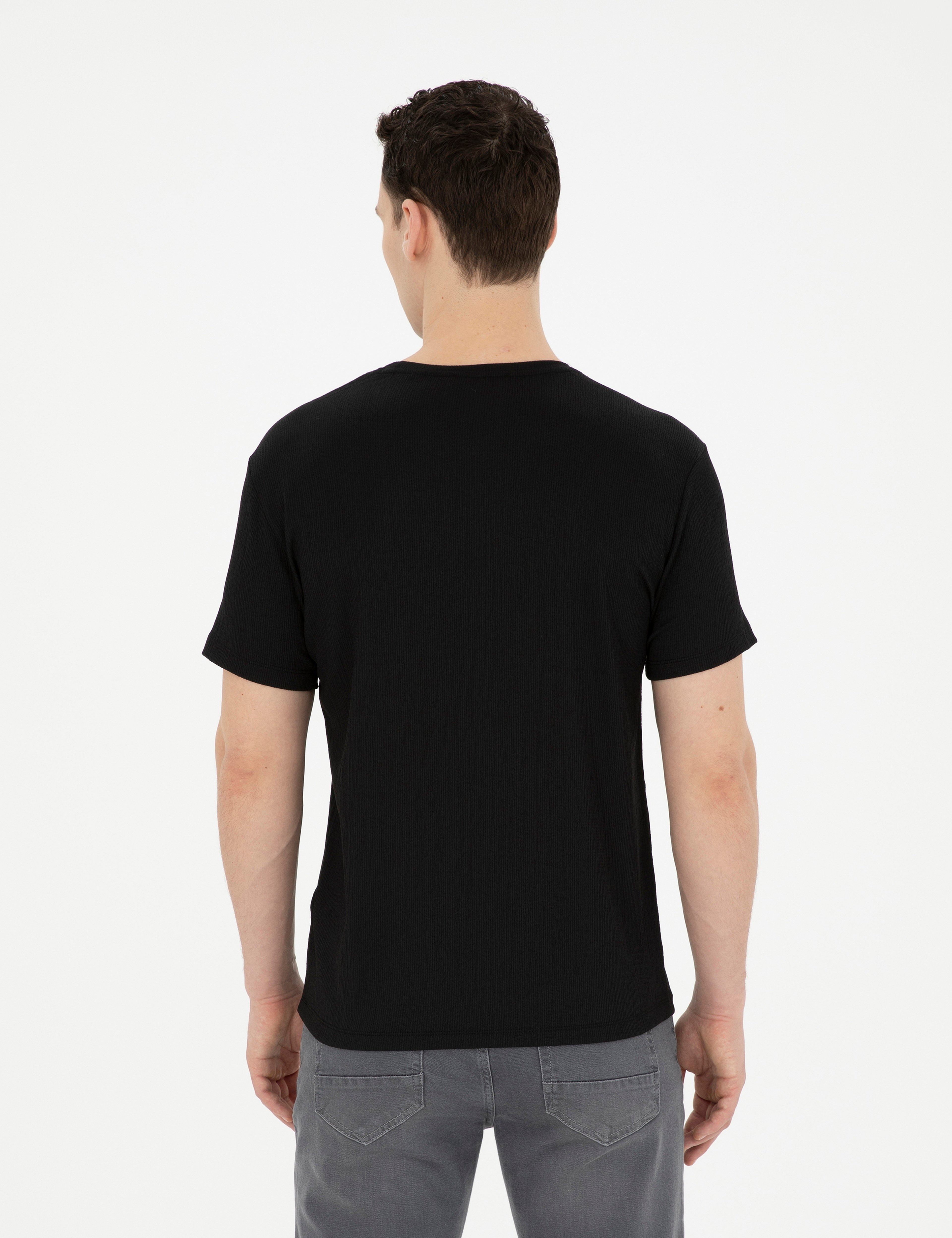 Siyah Slim Fit Tişört