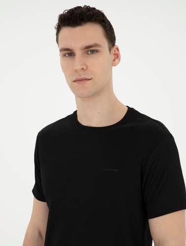 Siyah Slim Fit Tişört