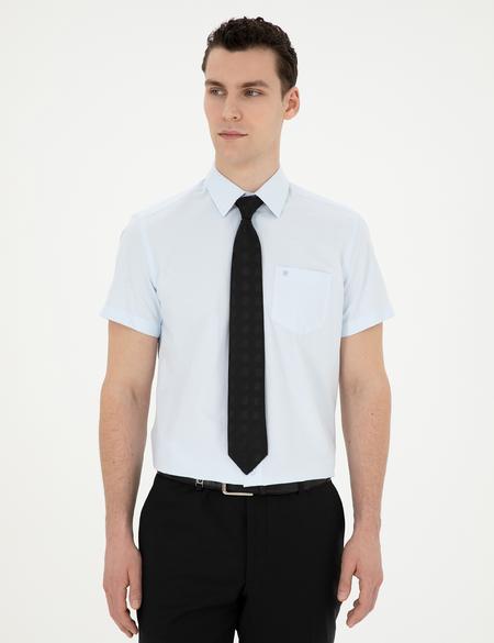 Açık Mavi Regular Fit Uzun Kollu Basic Gömlek - 50268194001