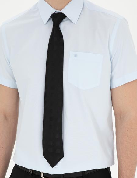 Açık Mavi Regular Fit Uzun Kollu Basic Gömlek - 50268194001