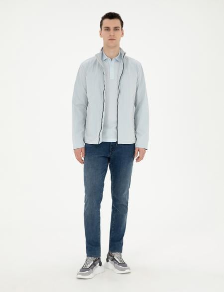 Açık Mavi Baharlık Mevsimlik Mont - 50283672011