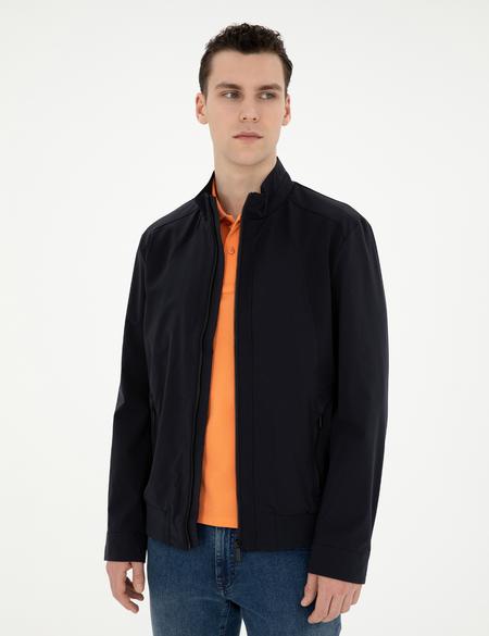 Lacivert Baharlık Mevsimlik Mont - 50288212008