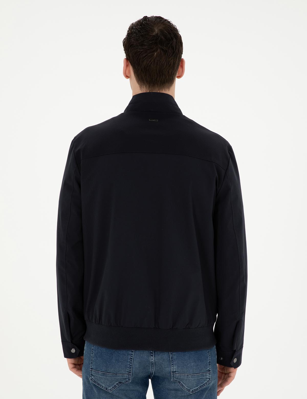 Lacivert Baharlık Mevsimlik Mont - 50288212008