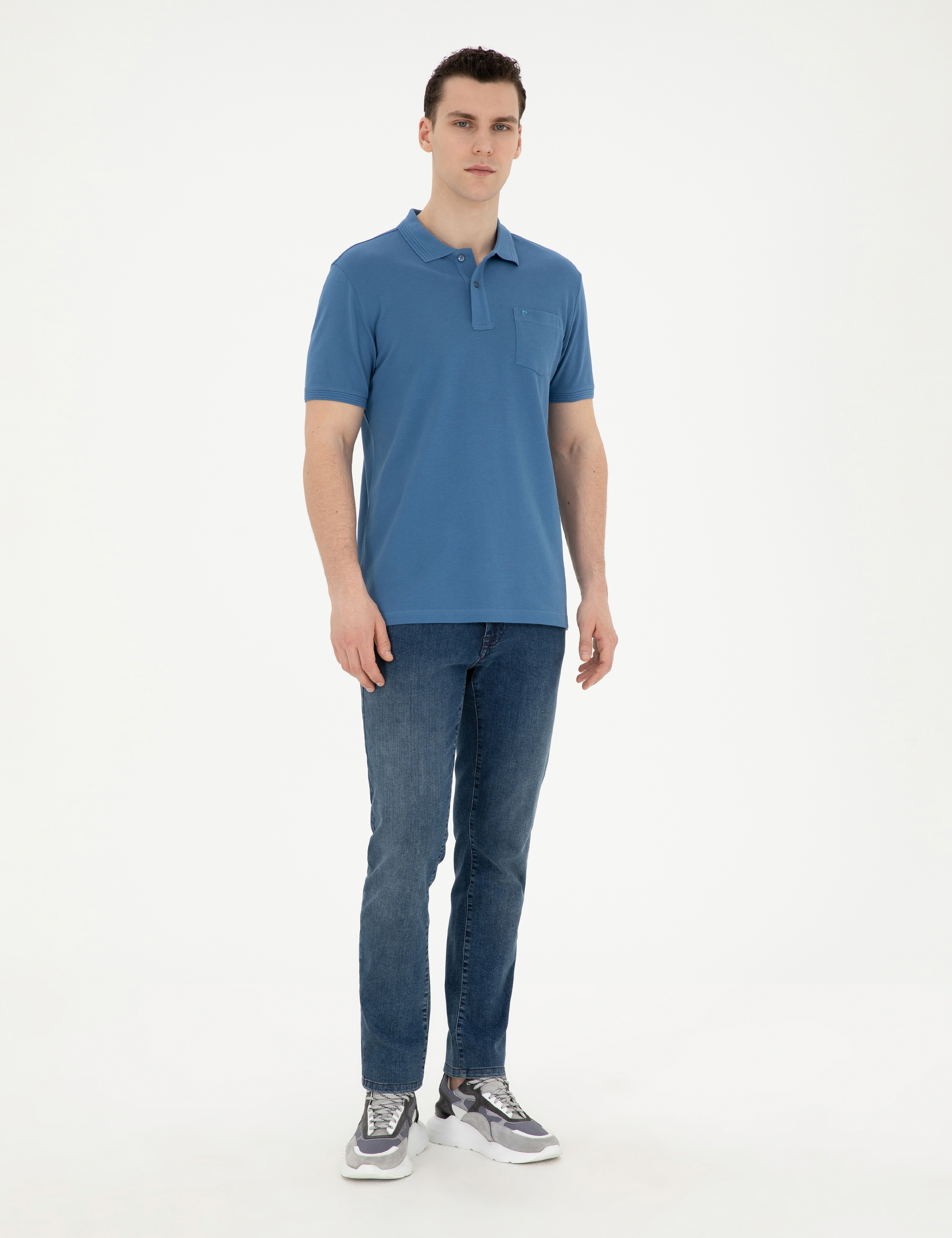 Saks Regular Fit Basic Tişört - Image 4