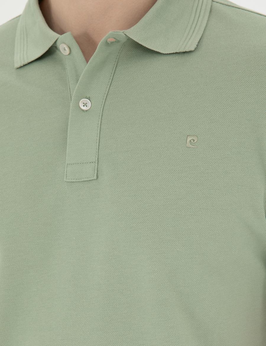 Yeşil Slim Fit Basic Tişört