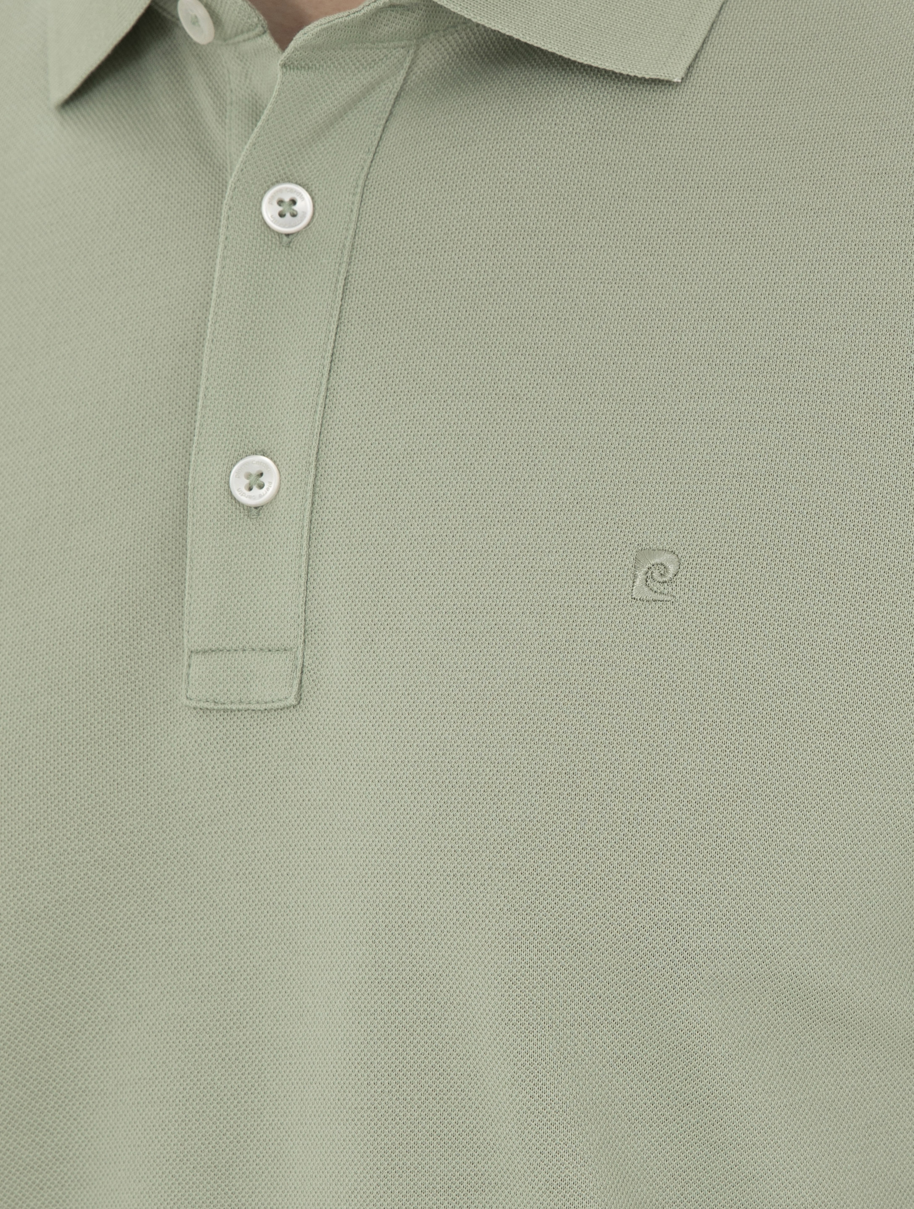 Çağla Yeşili Slim Fit %100 Pamuk Merserize Düğmeli Polo Yaka Basic Tişört - Image 7