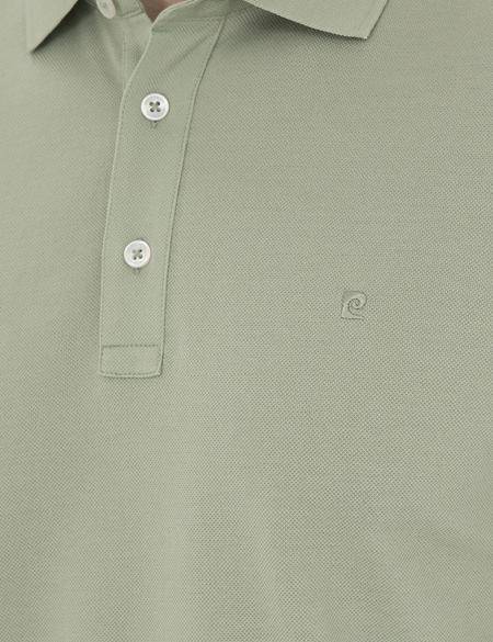 Çağla Yeşili Slim Fit Merserize Tişört - 50288947007