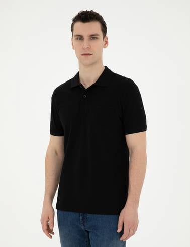 Siyah Regular Fit Basic Tişört