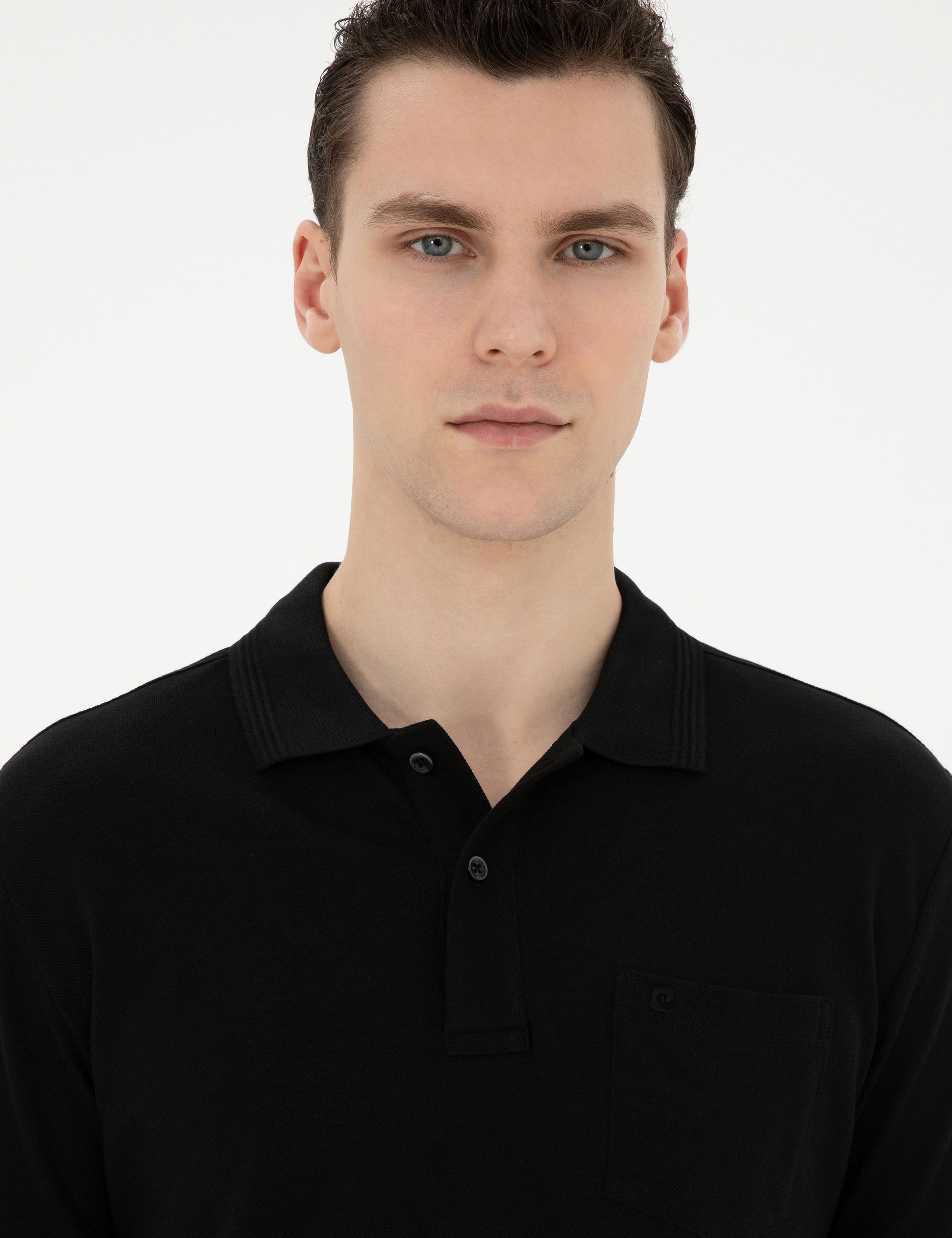 Siyah Regular Fit Basic Tişört - Image 2