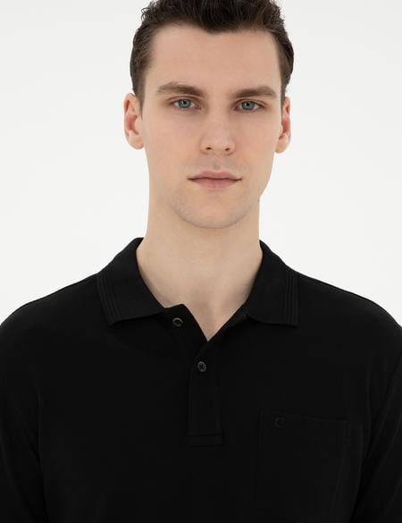 Siyah Regular Fit Basic Tişört - 50280753013