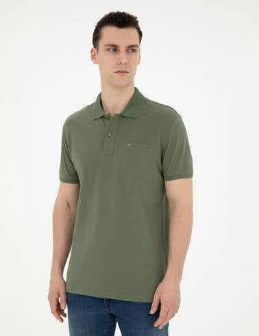 Haki Regular Fit Basic Tişört