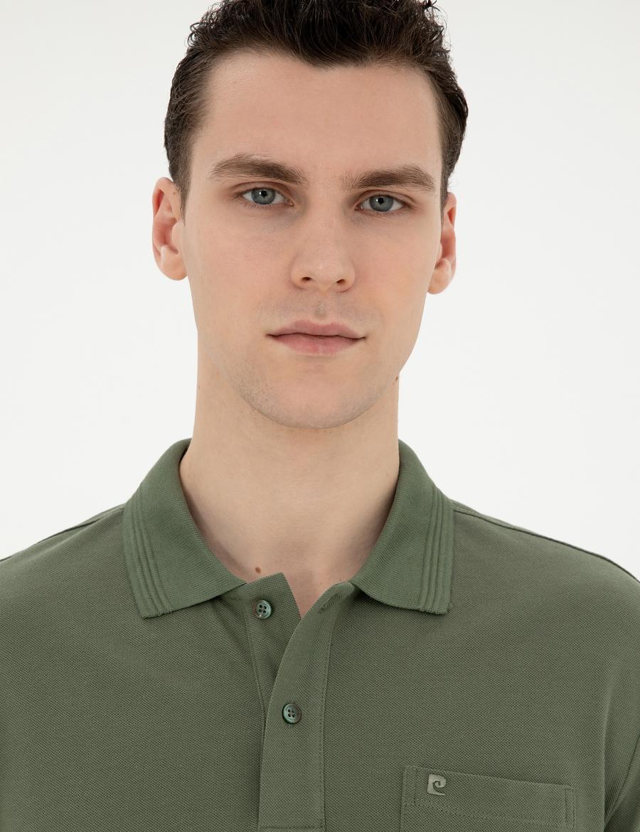 Haki Regular Fit Basic Tişört