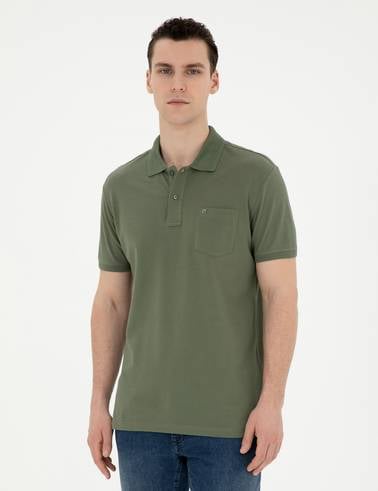 Haki Regular Fit Basic Tişört