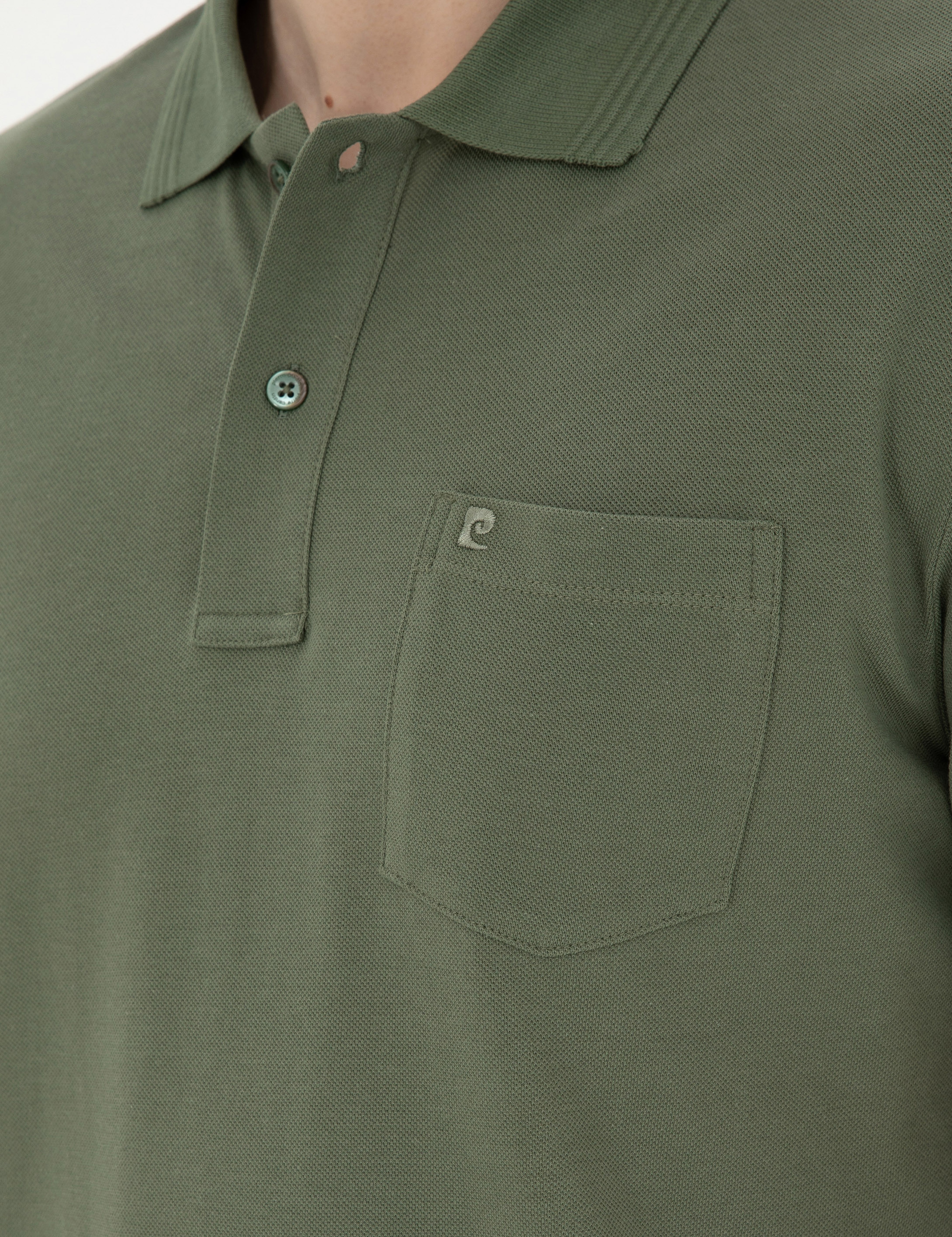Haki Regular Fit Basic Tişört - Image 7