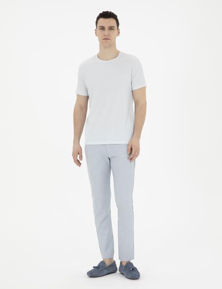 Açık Mavi Slim Fit Tişört - 50288914062