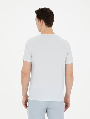 Açık Mavi Slim Fit Tişört