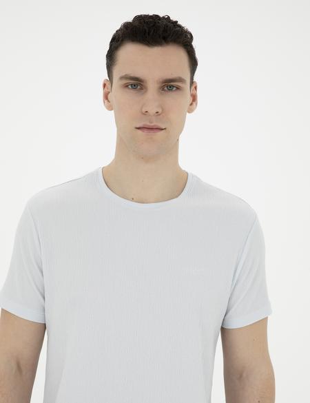 Açık Mavi Slim Fit Tişört - 50288914062