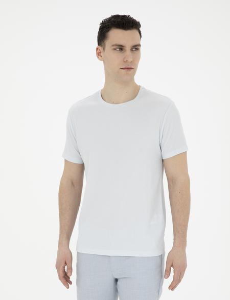 Açık Mavi Slim Fit Tişört - 50288914062