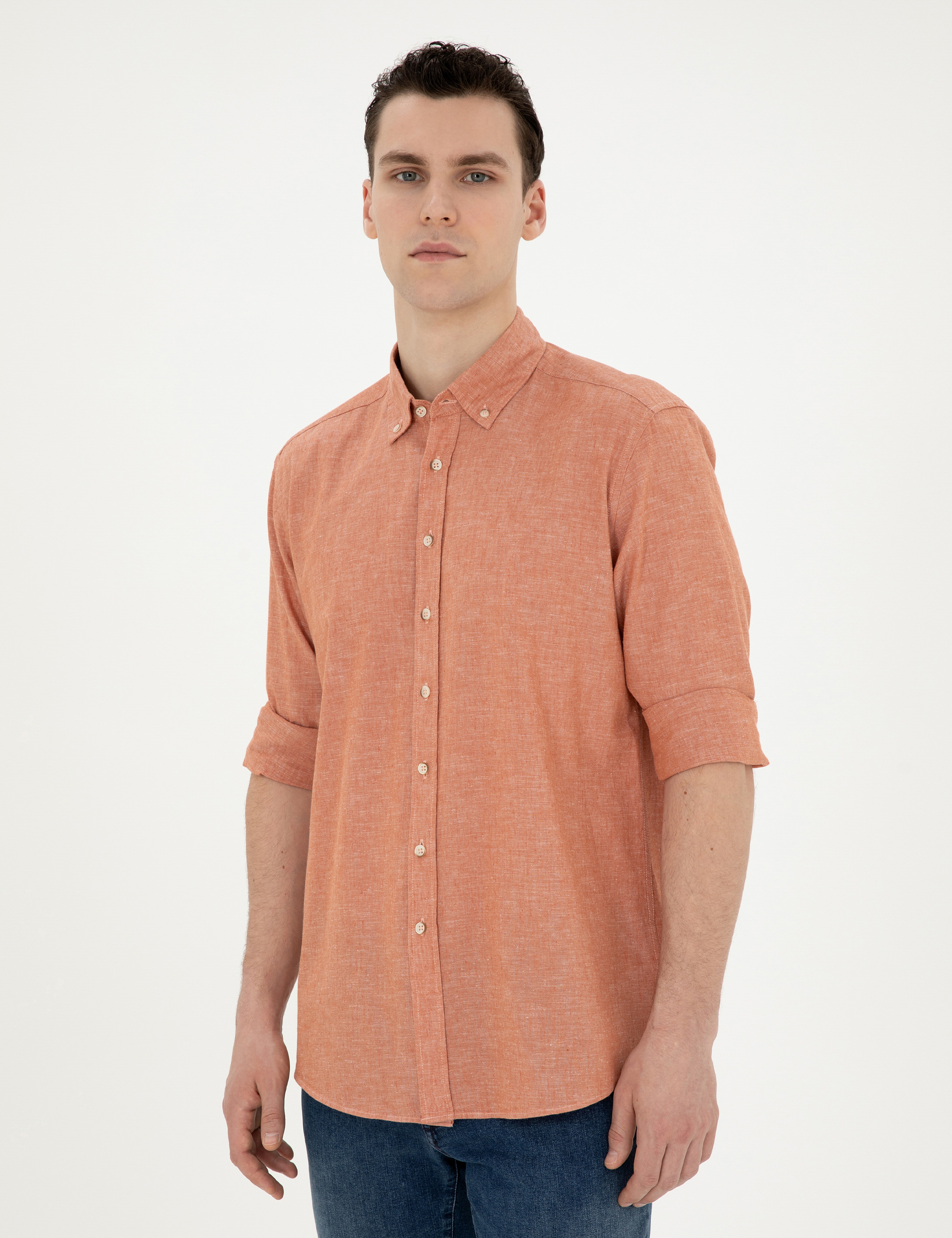 Tarçın Regular Fit Uzun Kollu Gömlek - Image 3