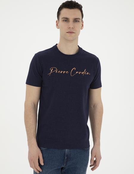 Lacivert Slim Fit Tişört - 50285389023