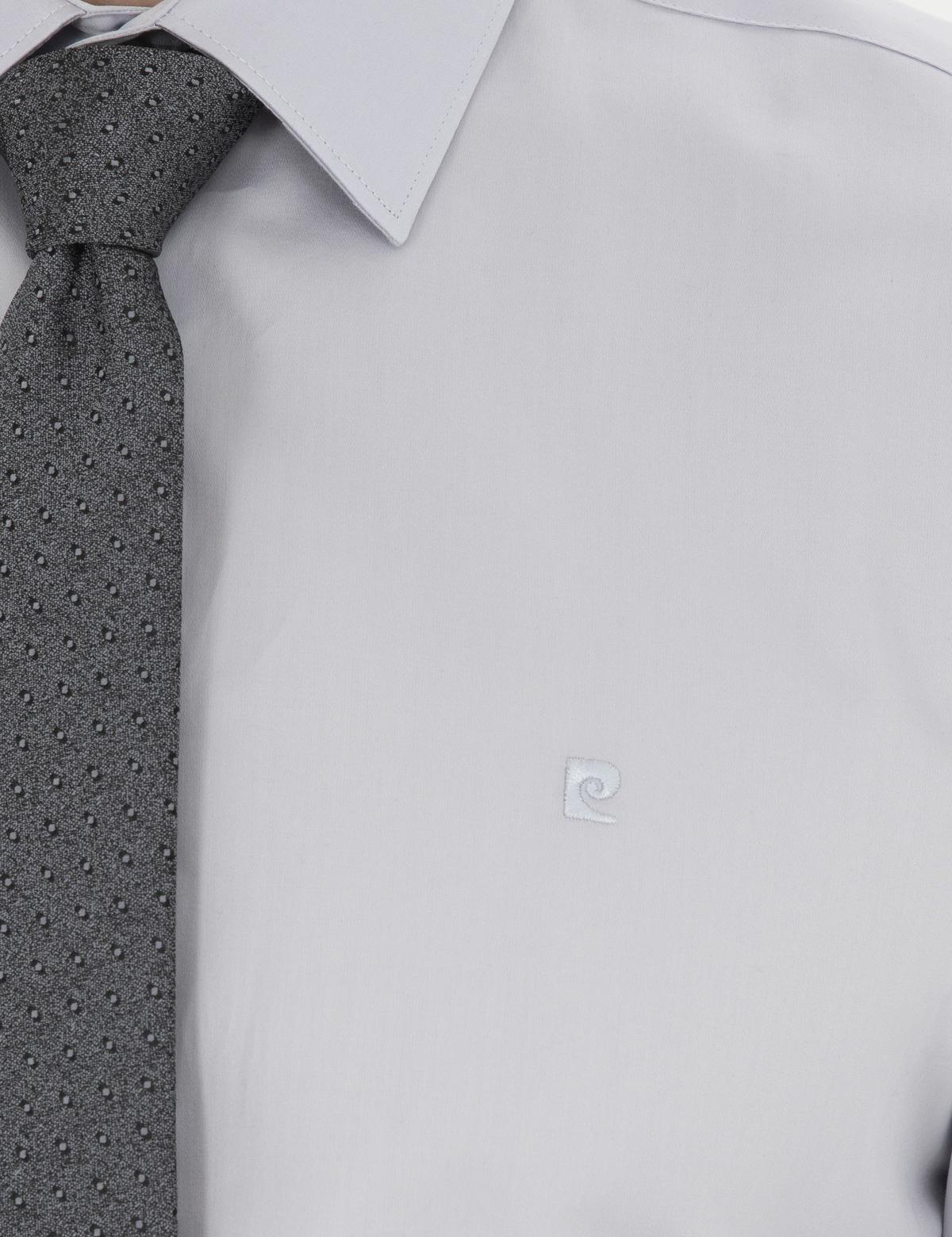 Gri Slim Fit Uzun Kollu Basic Gömlek - 50286102052