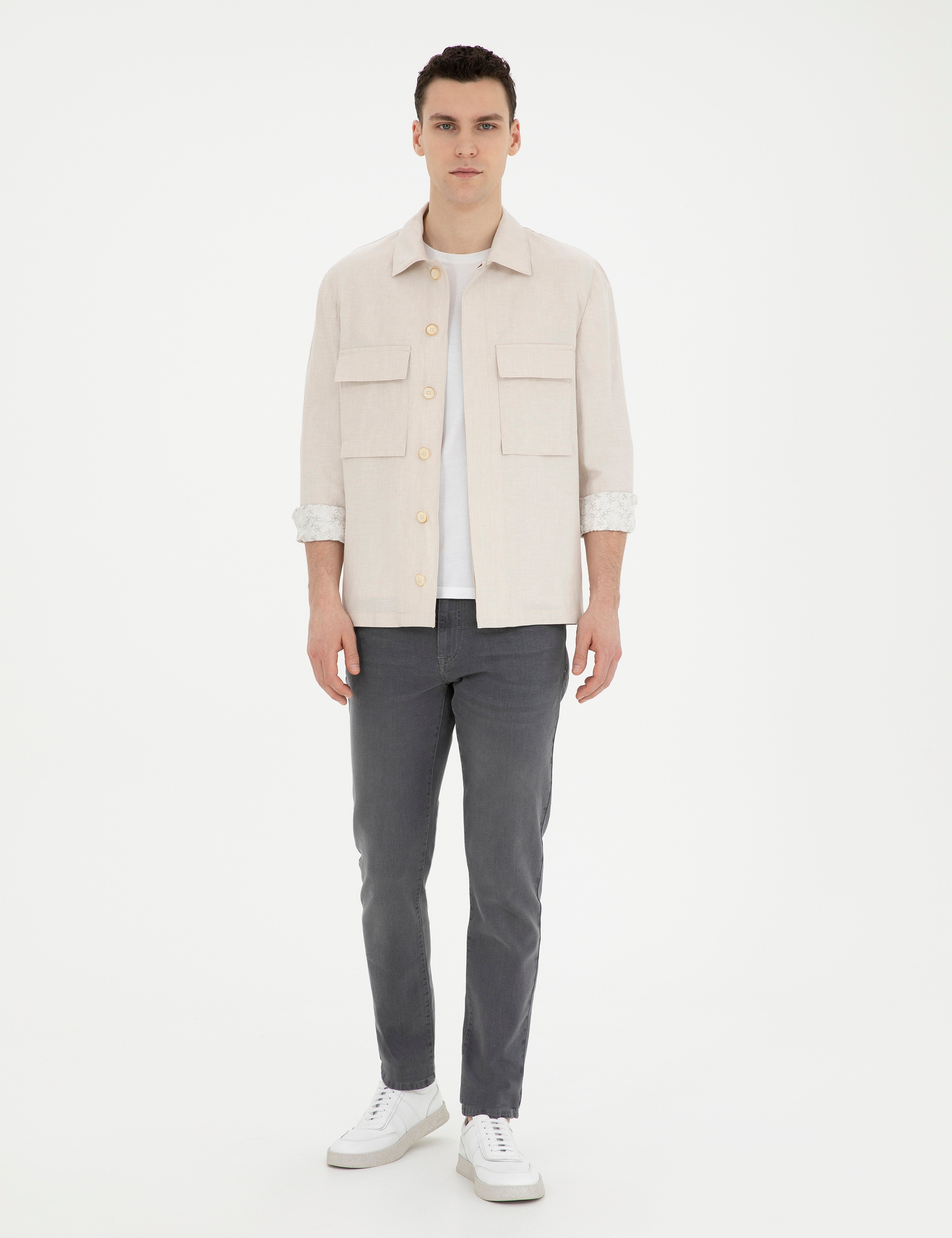 Bej Regular Fit Ceket
