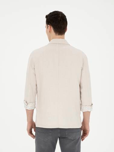 Bej Regular Fit Ceket