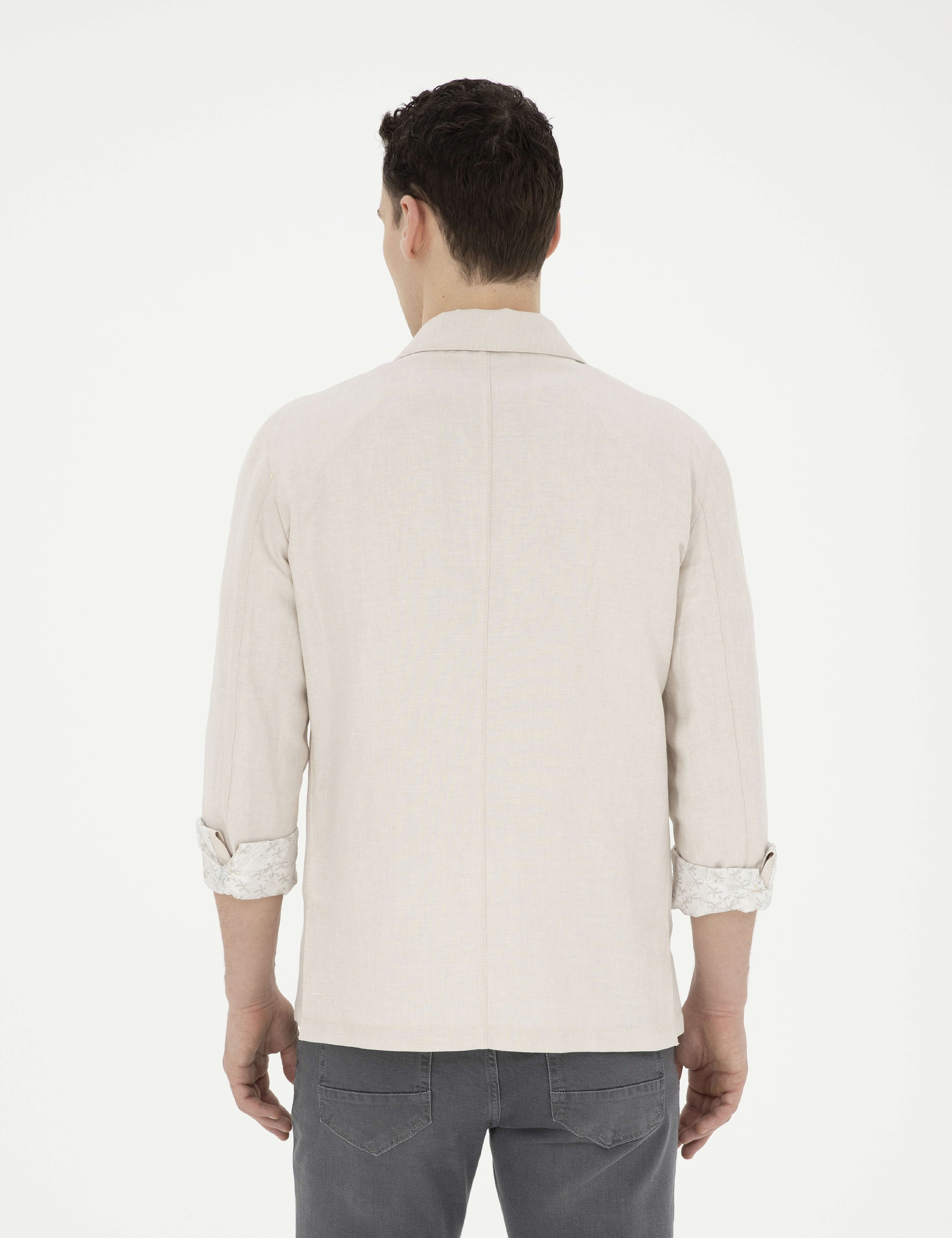 Bej Regular Fit Ceket