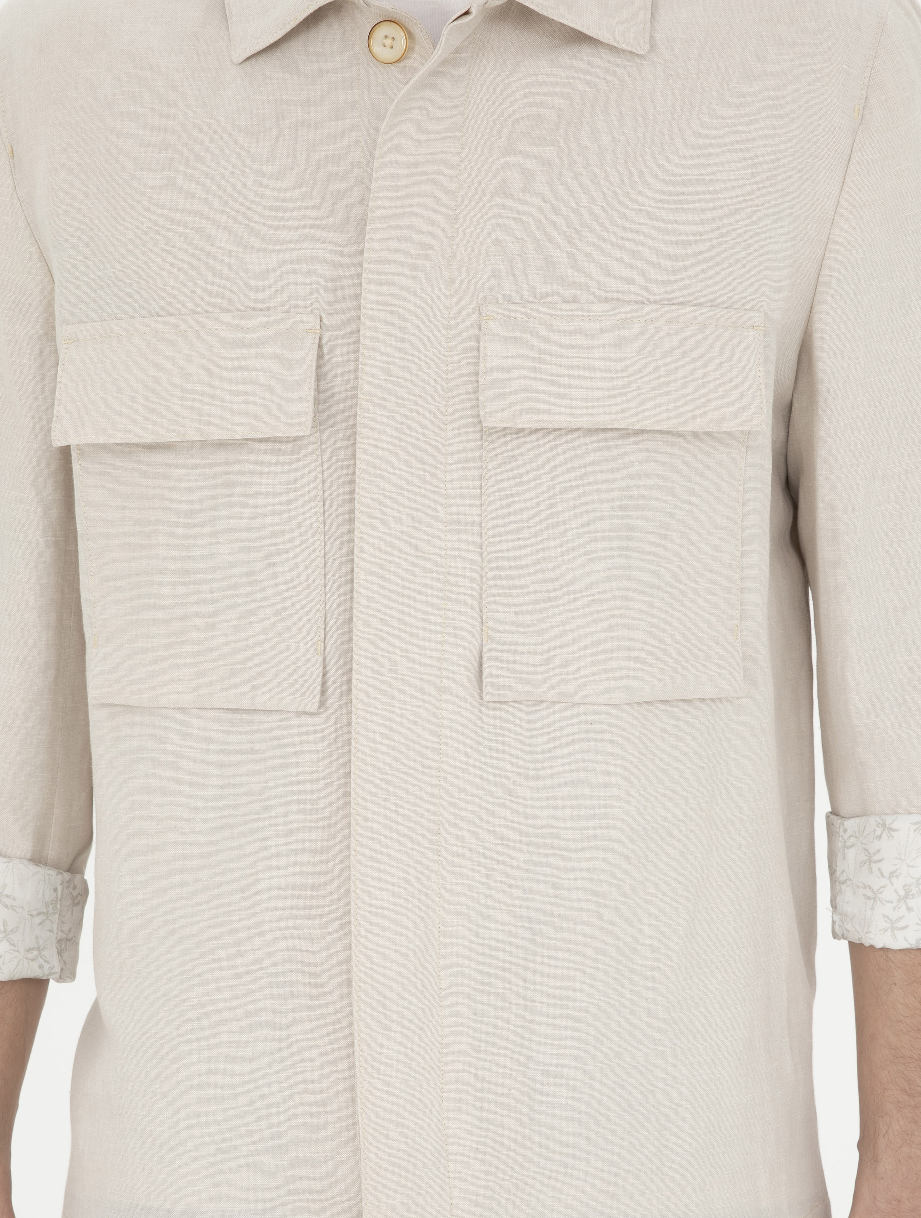 Bej Regular Fit Ceket - Image 6