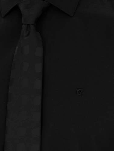 Siyah Slim Fit Uzun Kollu Basic Gömlek