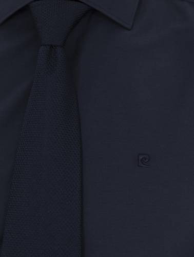 Lacivert Slim Fit Uzun Kollu Basic Gömlek