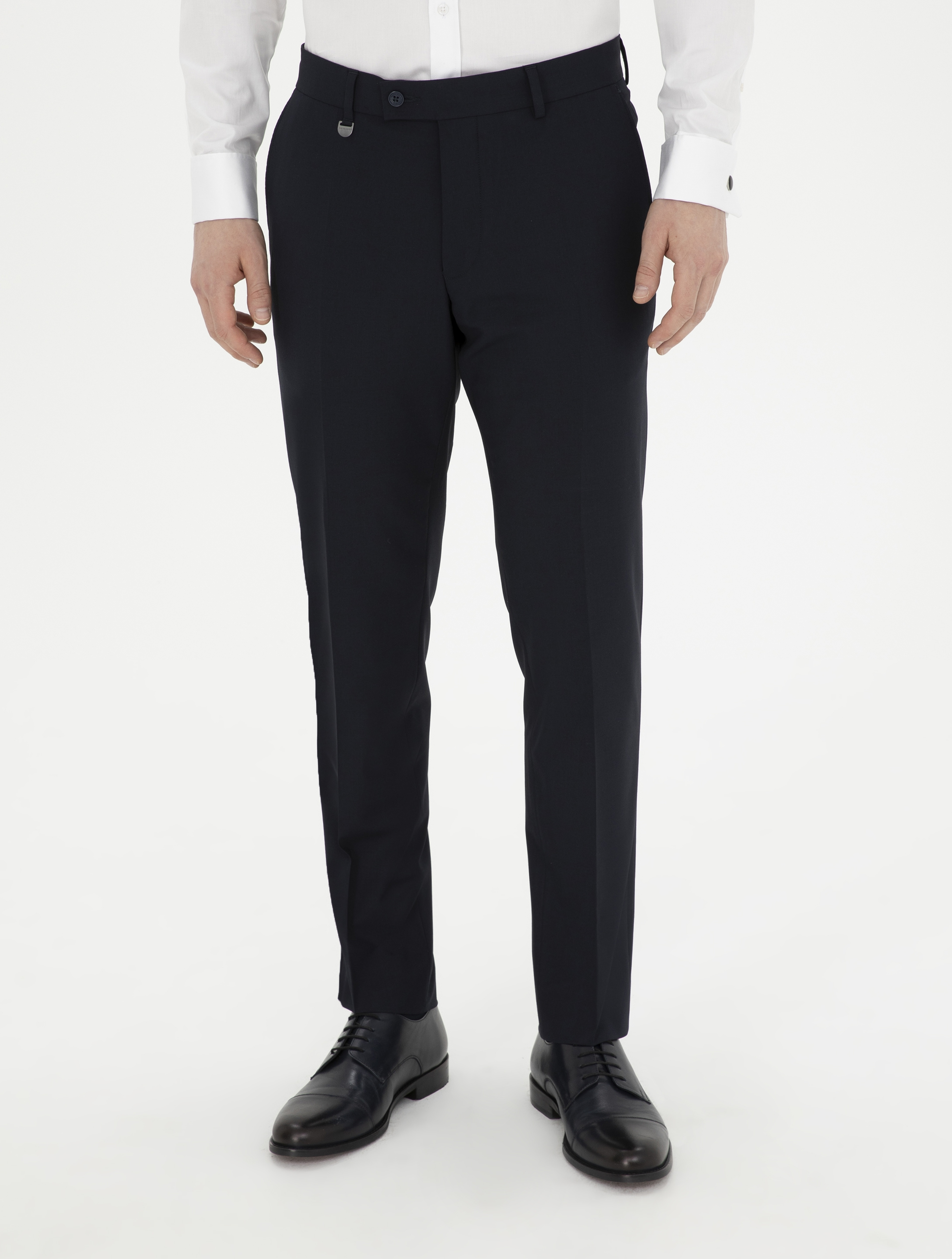 Lacivert Slim Fit Kumaş Pantolon - Image 2