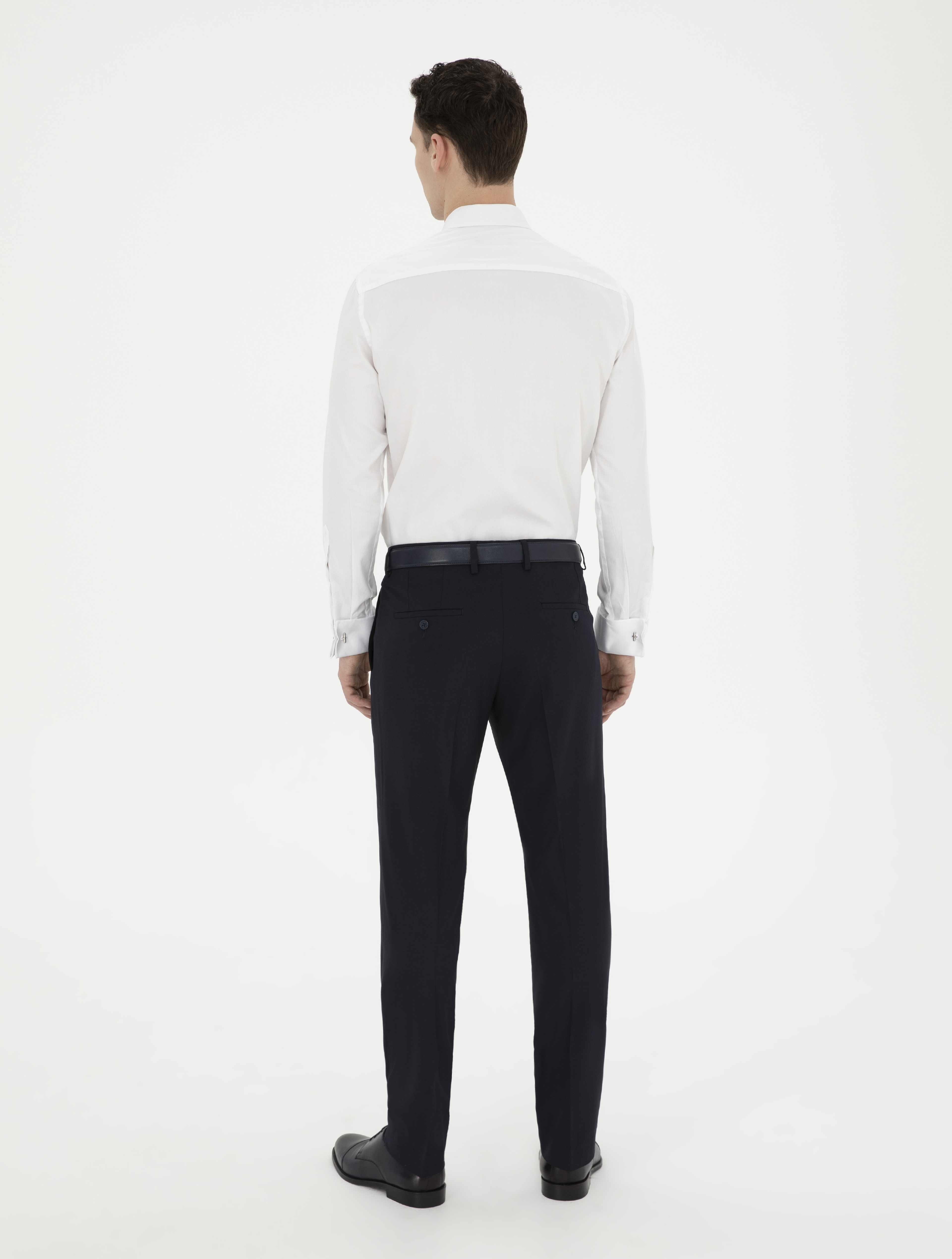 Lacivert Slim Fit Kumaş Pantolon - Image 4