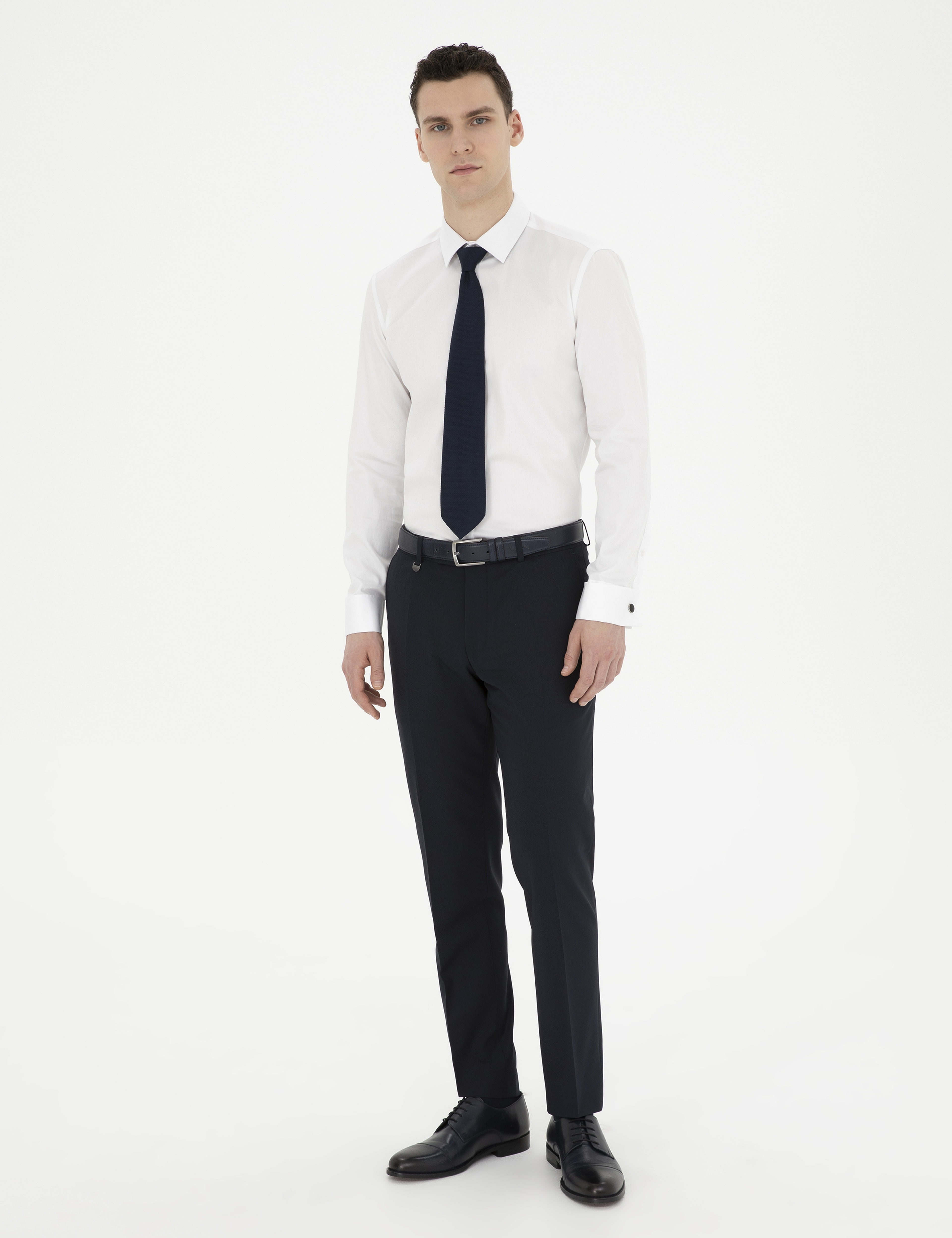 Lacivert Slim Fit Kumaş Pantolon