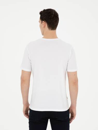 Beyaz Slim Fit Basic Tişört