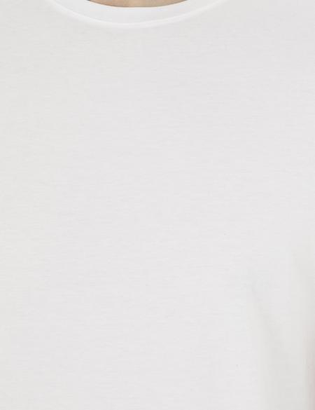 Beyaz Slim Fit Basic Tişört - 50280751001