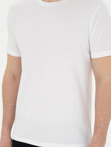 Beyaz Slim Fit Basic Tişört