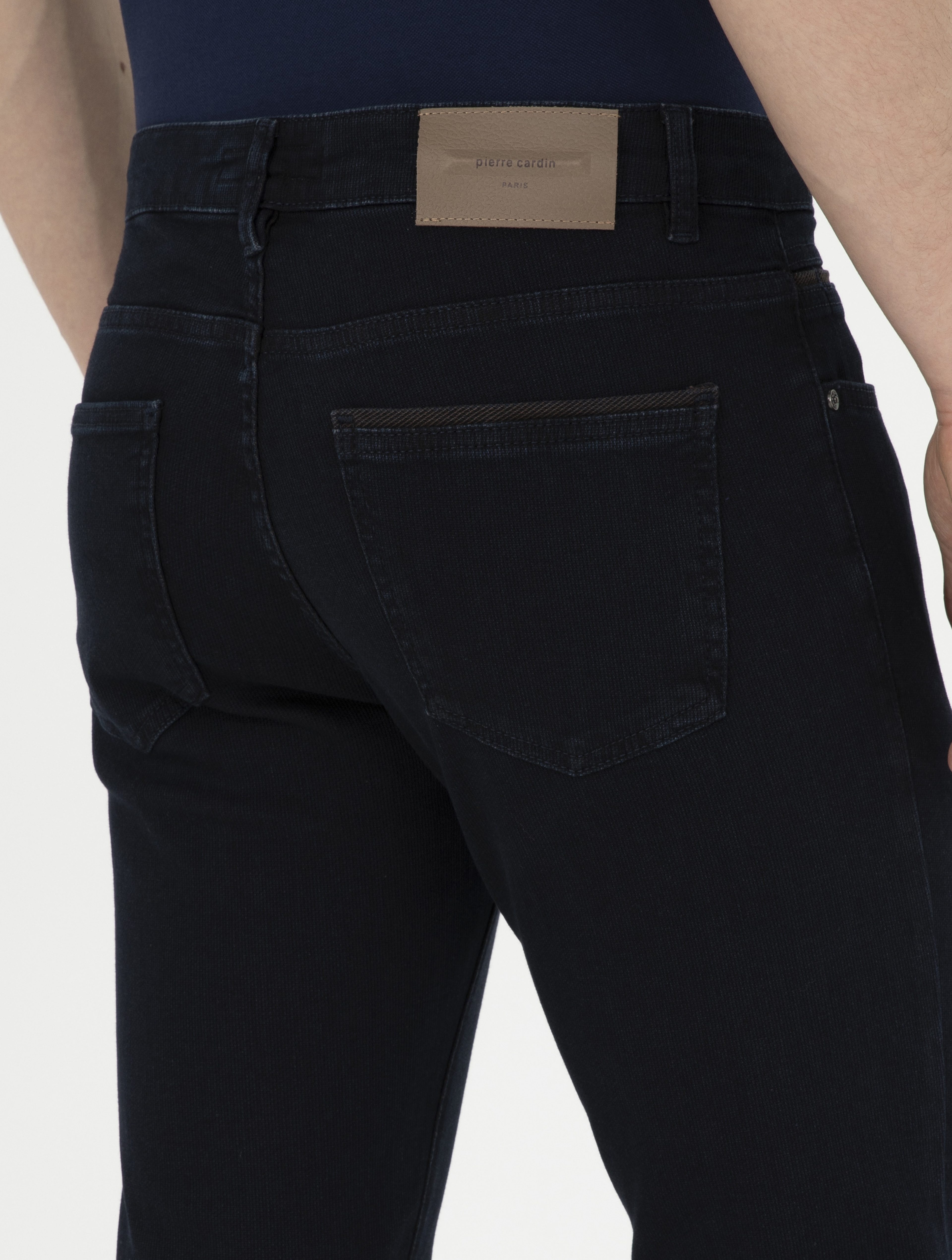 Koyu Lacivert Slim Fit Jean Pantolon - Image 7
