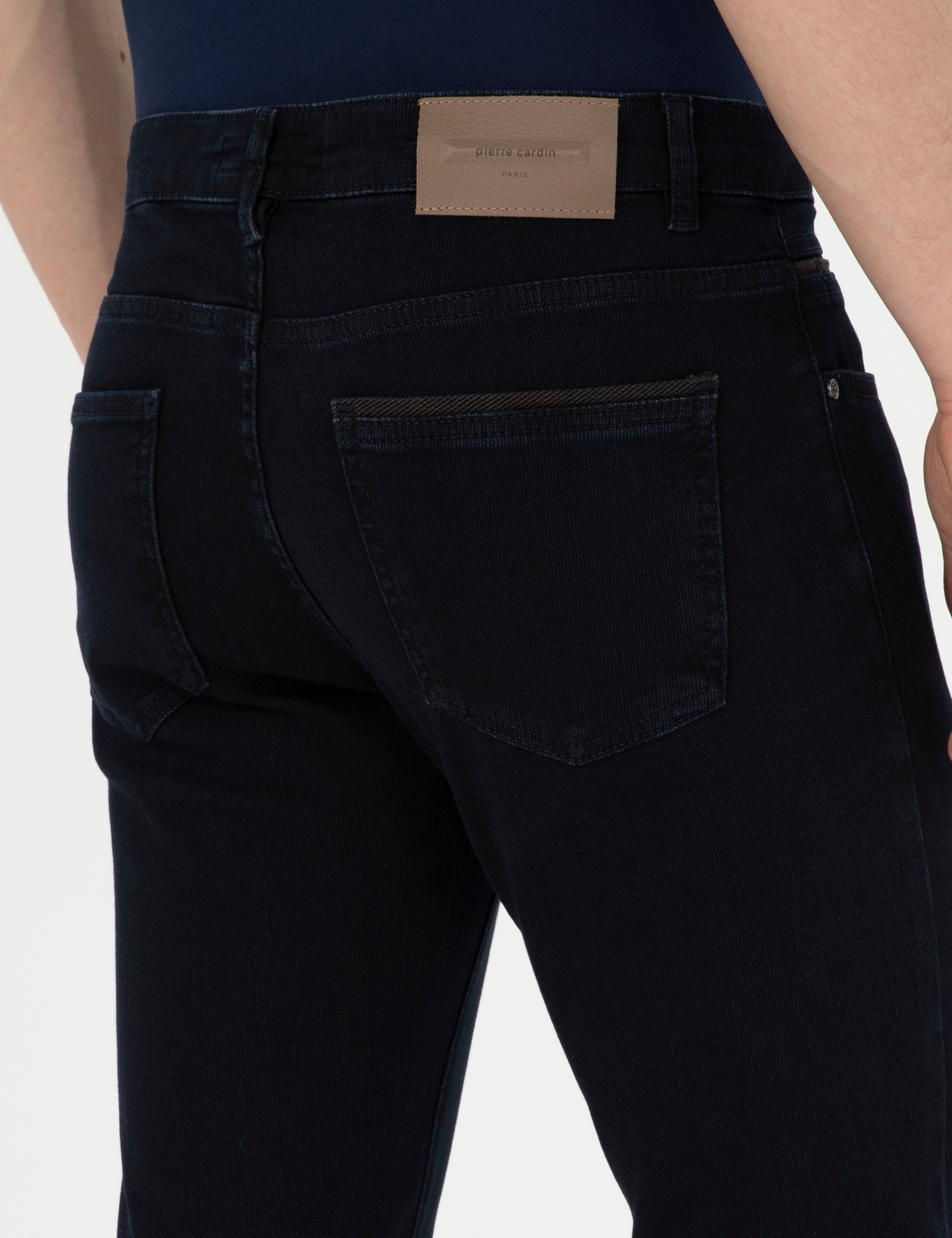Koyu Lacivert Slim Fit Jean Pantolon