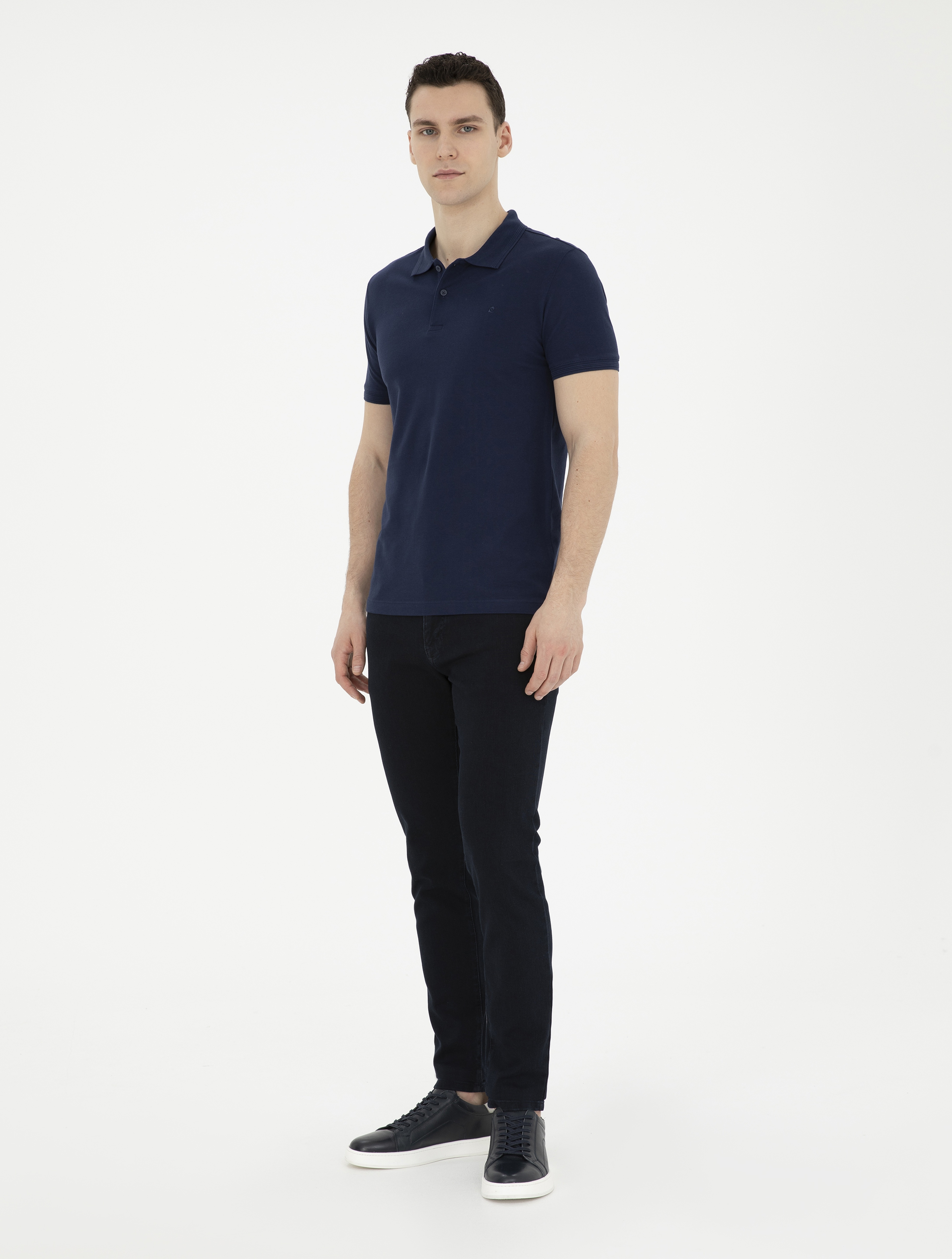 Koyu Lacivert Slim Fit Jean Pantolon - Image 3