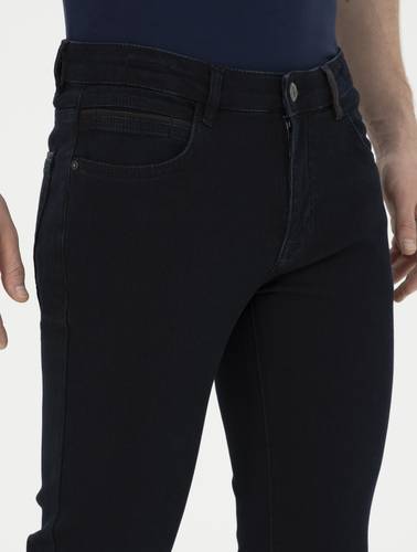 Koyu Lacivert Slim Fit Jean Pantolon