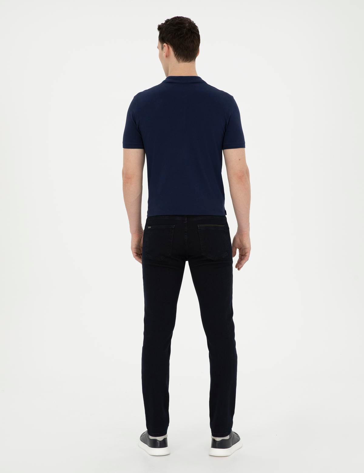 Koyu Lacivert Slim Fit Jean Pantolon - 50285126052