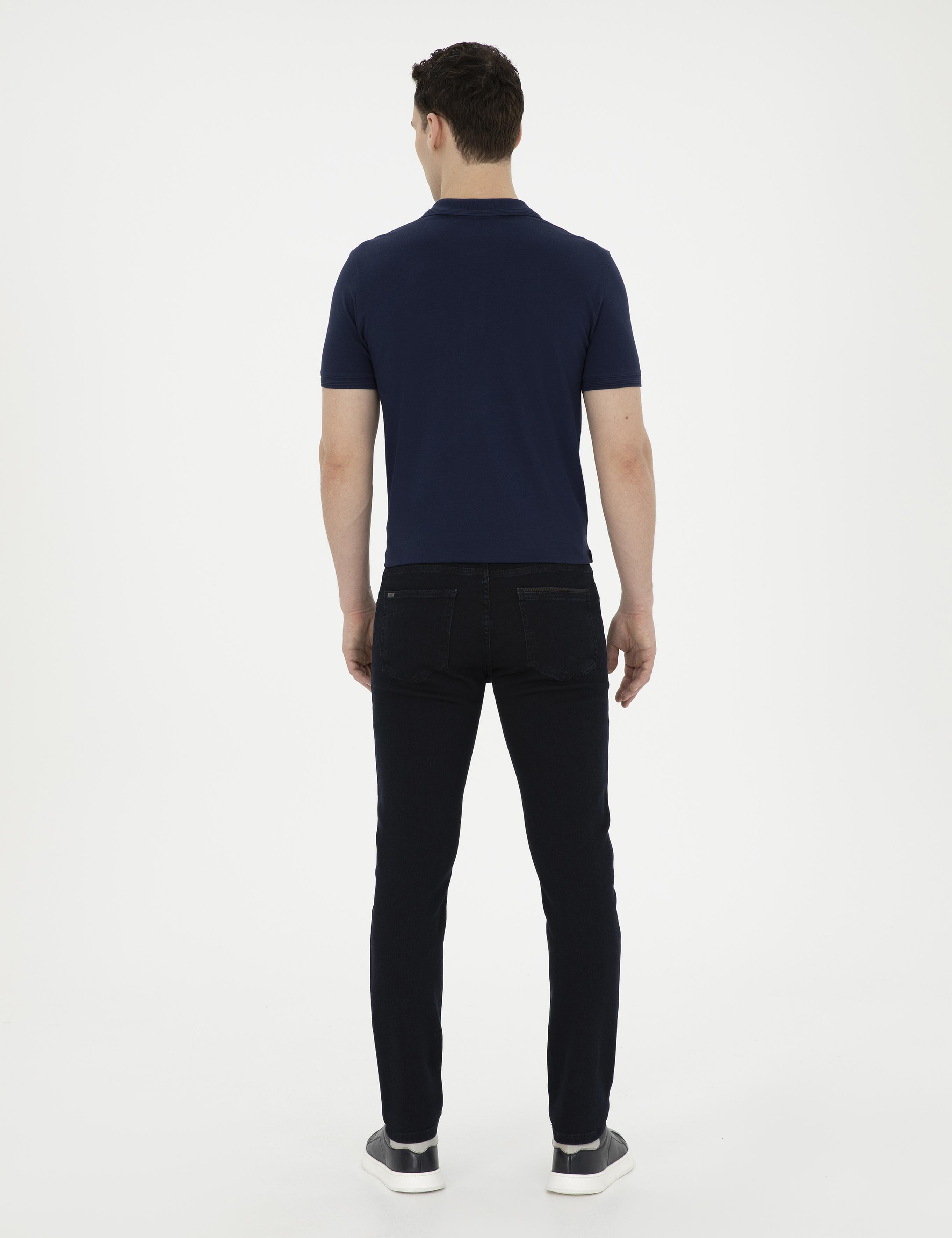 Koyu Lacivert Slim Fit Jean Pantolon
