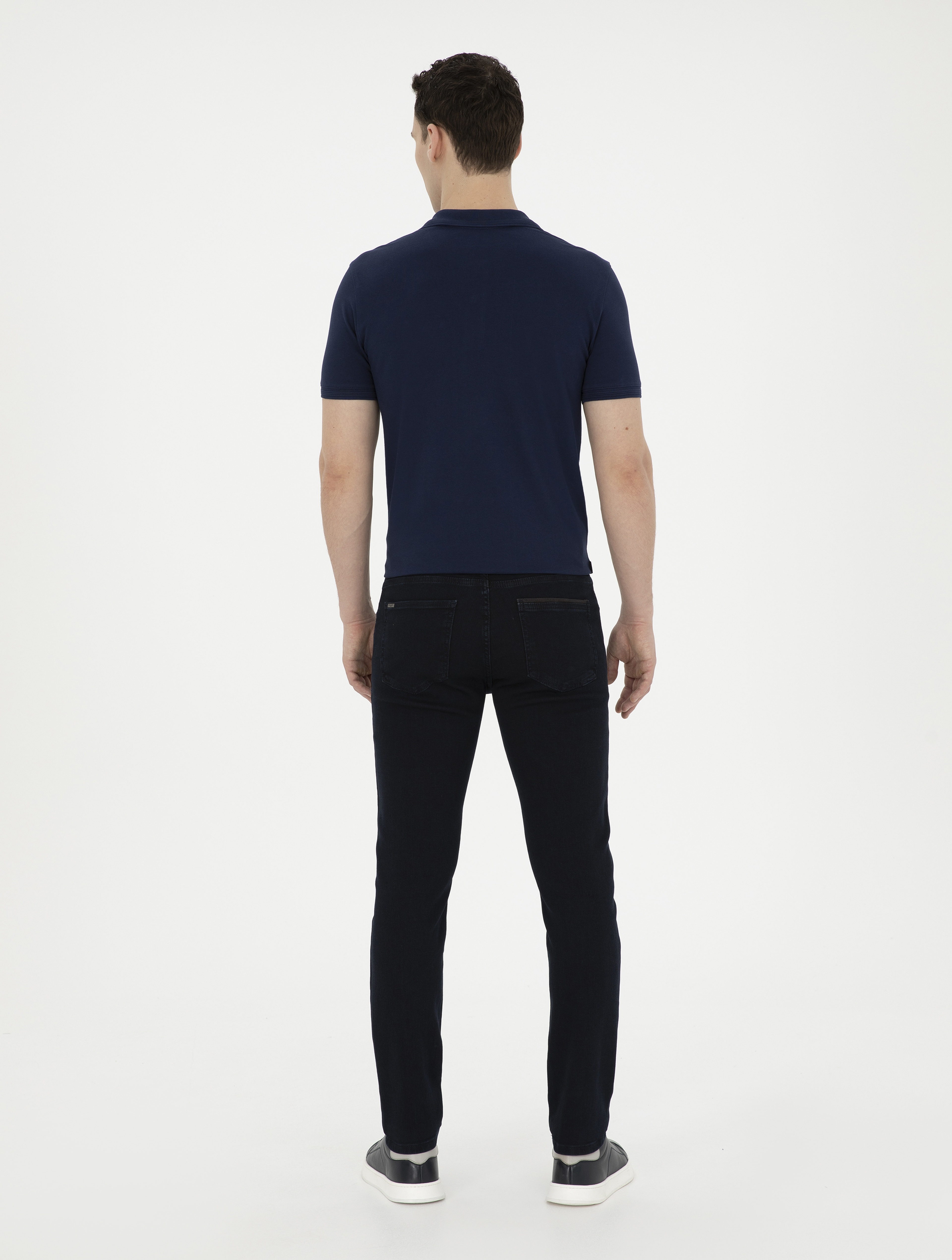 Koyu Lacivert Slim Fit Jean Pantolon - Image 4